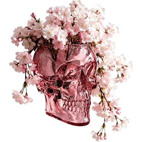Vase mural crâne gothique multifonctionnel pot de fleurs suspendu translucide cache-pot pour maison et jardin rose (1/5)