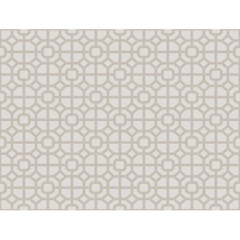 papier peint géométrique beige - Sanders & Sanders (1/2)