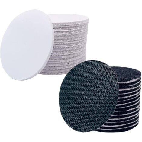 Anti-Rutsch-Matte – 30 Stück waschbare Anti-Rutsch-Pads für Teppiche, Anti-Curling-Teppichgreifer, wiederverwendbare Ecken (rund, 15 schwarz, 15 weiß) (1/5)