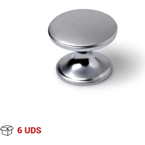 Boutons Ronds Métal Chrome Mat Design Moderne, Installation Facile - Reunion Industrial (1/2)