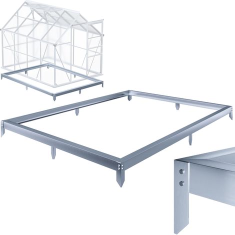 Fondazione in acciaio per serra 250x190x12cm zincato (1/5)