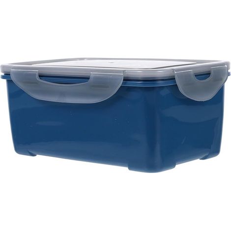 Boîte à lunch Hemobllo 1200 ml en plastique bleu avec (1/5)