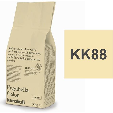Kerakoll FUGABELLA COLOR KK88 resina stucco piastrelle mosaici marmi 3 KG (1/2)