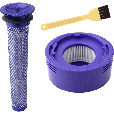 2 Pièces - Filtre Aspirateur - Filtre HEPA - Lavable et Réutilisable Pour Dyson V7 V8 Absolute Animal Motorhead Noir Taille Standard (1/5)