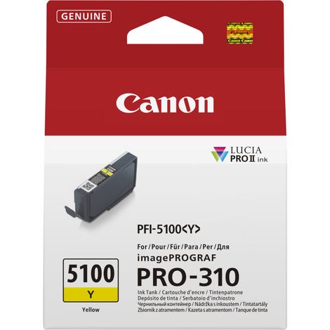 Canon PFI-5100 Y cartuccia d'inchiostro 1 pz Originale Giallo