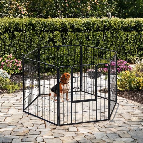 Barrière pour chien negro en acero 160 x 80 x 100 cm (1/5)