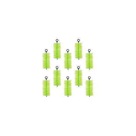 Set mit 10 Filterbürsten für Fischteiche (50 cm) – Effektive Reinigungsbürsten – Wasserfiltration im Freien – Reinigungssysteme – Teichfilterzubehör – Filtermedien (1/5)