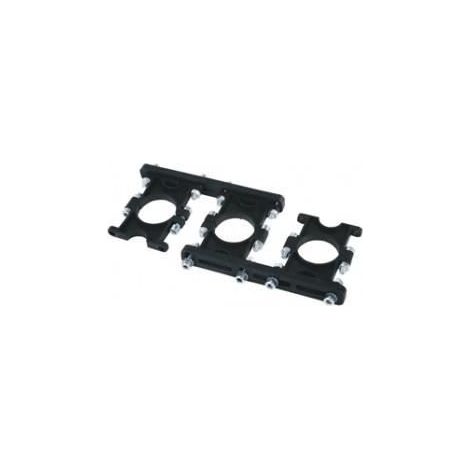 Support universel pour LNB - Réglable de 3 à 9° - Couleur noire - Pour 2 ou 3 LNB
