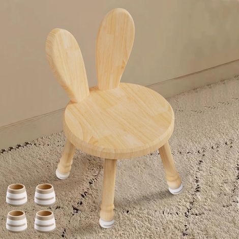 Petite Chaise Enfant en Bois, Oreilles de Lapin, Assise 26.5 cm (1/5)