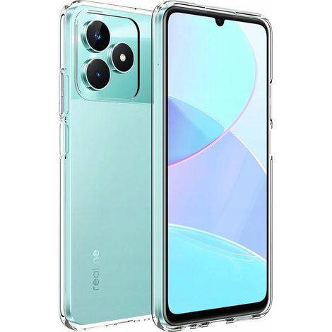 Coque fine pour Realme C53/C51, dos transparent + verre (1/5)
