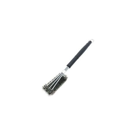 Cepillo para barbacoa, cepillo de limpieza 3 en 1 para barbacoas, cerdas de acero inoxidable para una limpieza rápida y eficaz de todo tipo de parrillas. (1/4)