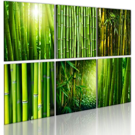 Tableau Imprimé "Nombreux Visages du Bambou" 40 x 60 cm (1/2)