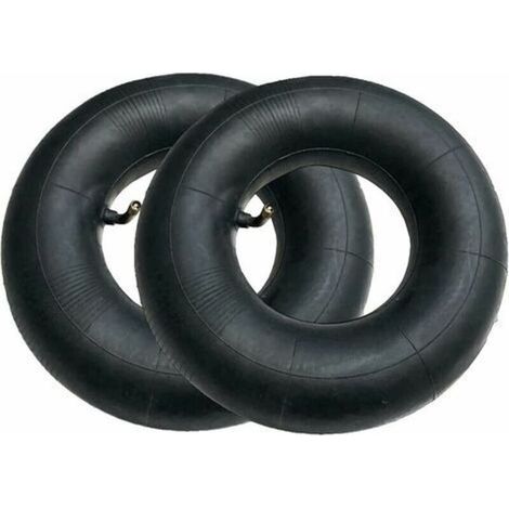 2pcs Pneu de Chambre à Air SéRies 4.10/3.50-4 Pouces pour Diable, Chariot, Chariot Manuel, Chariot de Jardin, Tondeuse à Gazon, Tube de Remplacement 4.10-4 (1/4)