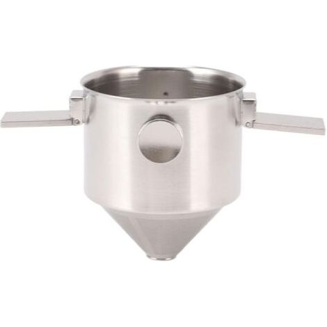 Filtre café portable réutilisable acier inoxydable, camping voyage bureau, infusion goutte à goutte facile à nettoyer (1/4)