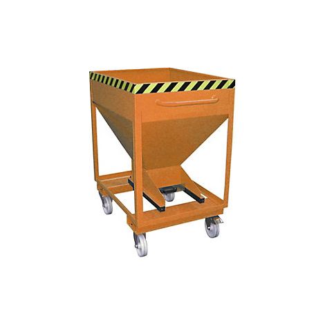 Bauer Silobehälter SRE-D 375, lackiert, Gelborange