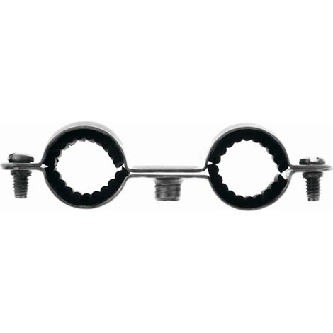 collier double isolé pour tube de 16 mm - sachet de 10