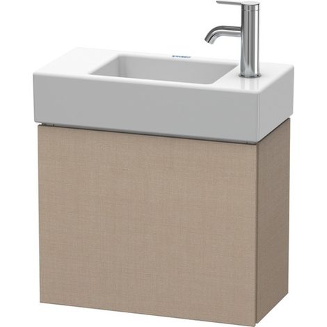 Mueble bajo lavabo L-CUBE 400x480x240mm apertura izquierda lino (1/5)