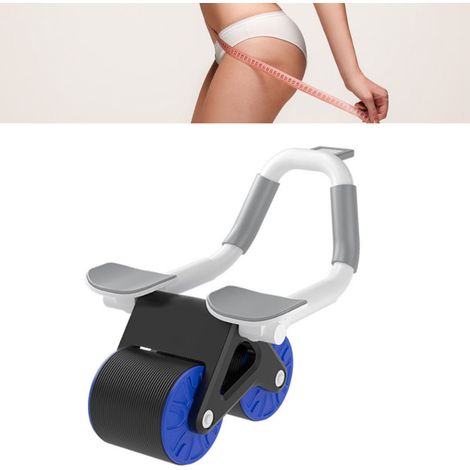 Rouleau circulaire double face, antidérapant, appareil de fitness à domicile silencieux, bleu. (1/5)