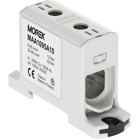 Borne de jonction alu-cuivre 6 à 95mm² 1000V AC/DC – Rail DIN pour installation facile – Connexion efficace phase à phase