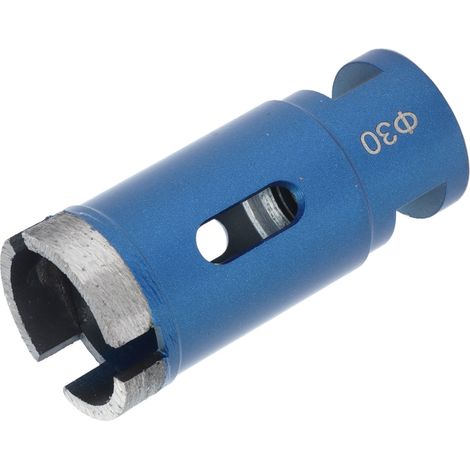 Foreuse diamant fritté bleue M14 30mm pour perçage carrelage granit pierre trous 68mm lot de 1 (1/5)