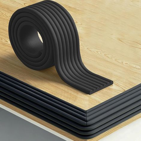 Protection de bord pour la sécurité des enfants, pare-chocs de sécurité en mousse souple, bande de protection adhésive résistante, housse de sécurité pour meubles, cheminée, table et armoire, 8 cm x 2 (1/5)
