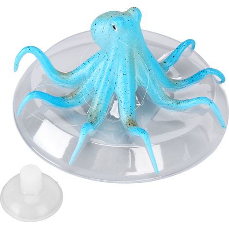 Simulation d'aquarium de poulpe, aménagement paysager, vie marine, accessoires de décoration bleu (1/5)