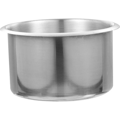 Porte-gobelet encastré pratique, porte-gobelet professionnel en acier inoxydable pour voiture-10.2X10.2X5.7CM-Silver (1/4)