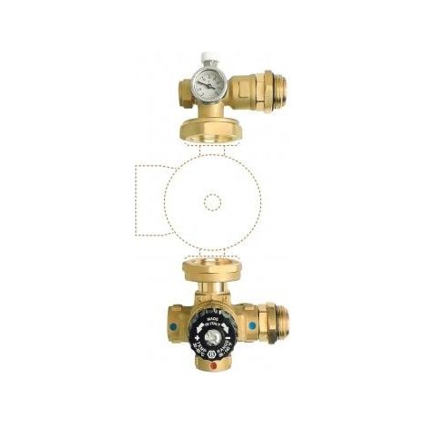 Novaservis - Ensemble pour collecteur de chauffage au sol, 1", sans pompe GM-WP