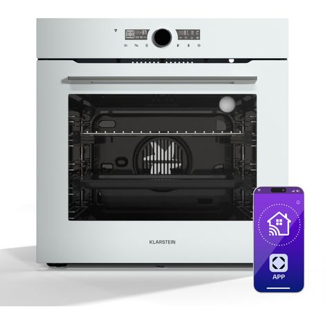 Klarstein Illuminosa Smart Einbaubackofen - 73 L, 11 Funktionen, WLAN-Steuerung, Energieeffizienz A+, Dreifach Verglaste Tür, Einbau-Backofen Ohne Kochfeld, App-Steuerung, 2800 W, Kindersicherung
