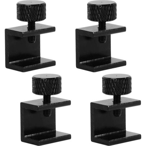 Pièces pour imprimante 3D : 4 pinces de fixation pour plateau chauffant en verre, en alliage d'aluminium. (1/5)