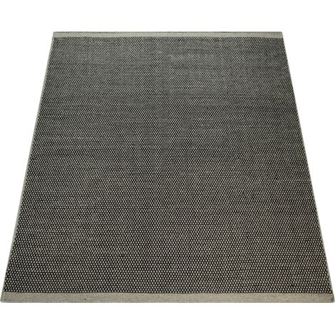 Paco Home Handgewebter Teppich Flachgewebe Skandinavischer Look Meliert Webmuster In Grau 140x200 cm
