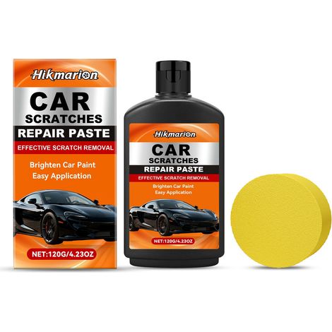 Car Scratch Care Kit - Paint Scratch Repair and Maintenance Daily Care Kit - 120g + Sponge (1/5)