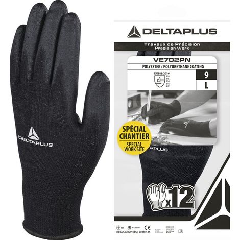 Lotx12 Gant Preci Polyes Endui Pu10 - Delta Plus (1/2)