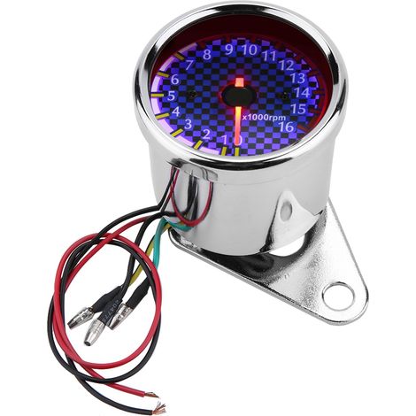 Tachymètre Compte-Tours Électronique Universel Moto 12V CC Affichage LED 16000 tr/min (1/5)