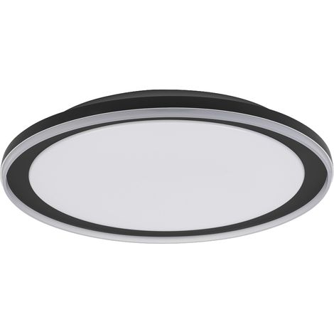 LEDVANCE Plafoniera LED ORBIS Pederson con anello in plastica, nero, 36W, 2500lm, 3000K, 830 bianco caldo amichevole, diametro 550mm, protezione IP20, viti di montaggio e tasselli inclusi (1/3)