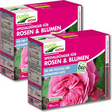 Cuxin Rosendünger und Blumendünger 6 kg organisch Biodünger Naturdünger ÖKO