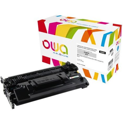 Toner Owa compatible HP 87A-CF287A noir pour imprimante laser
