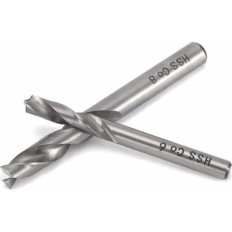 Lot de 2 Forets à Souder par Point, Foret à Dépointer HSS Co M6&M8, Ensemble Outil de Forage de Soudage en Acier à Grande Vitesse et Cobalt pour Travail de Carrosserie (1/5)