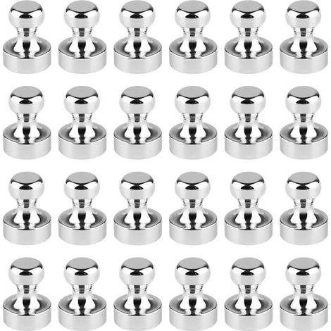 24pcs Aimants Puissants, Aimant Frigo, Aimant Neodyme, Magnet Frigo, Aimants Tableau Magnétique, Petit Aimant Puissant