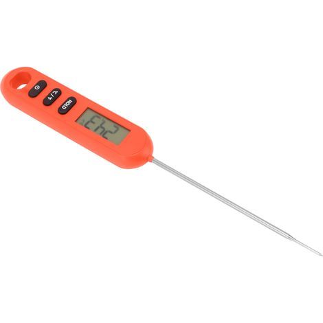 Direkt ablesbares Fleischthermometer, digitales Küchenthermometer mit langer roter Sonde. (1/5)
