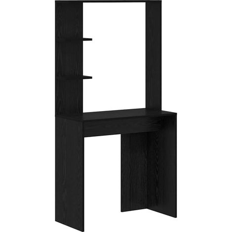 Maison Exclusive - Schreibtisch Schwarz Eichen-Optik 78,5 x 37 x