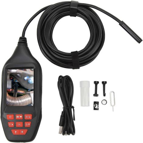 Endoskopkamera mit 3-Zoll-LCD-Display, 1080p-Inspektionskamera, biegsames Endoskop für Wartungszwecke, 2 m / 6,56 Zoll