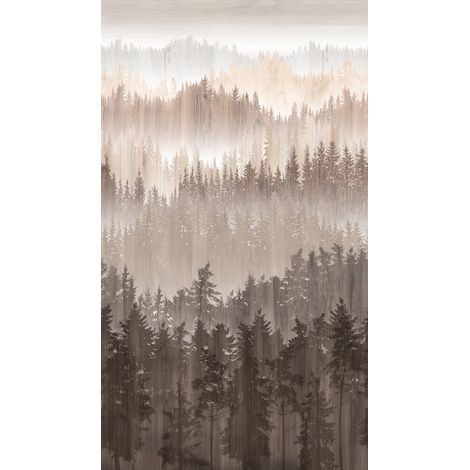 Panoramique, Fresque Nature Marron Metropolitan Stories 3 Travel Styles, The Wall 2 A.S. Création (1/3)