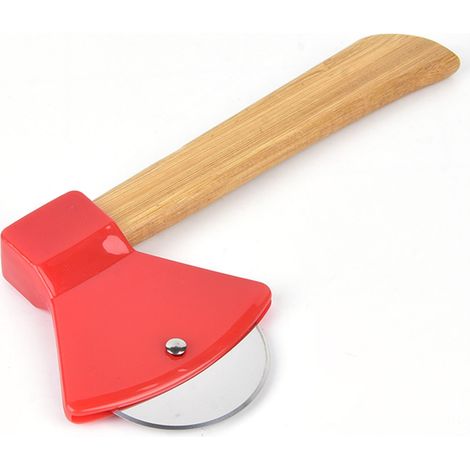 Coupe-pizza PP rouge – économie main-d’œuvre – poignée confortable – acier 430 – maison (1/5)