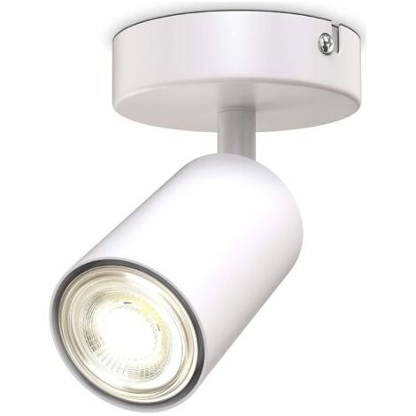 spot plafond I pivotant I orientable I GU10 I blanc mat I livré sans ampoule (1/5)