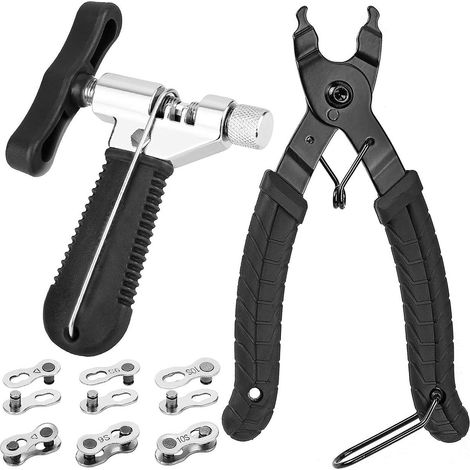 Schnellspanner-Fahrradkettenzange, 8 Paar, 6/7/8, Fahrradketten-Schnellverbindungsstecker, Schnellspanner, Fahrradkettenglieder für Fahrradkette, Acht-in-Eins-Auto-Reparaturwerkzeug