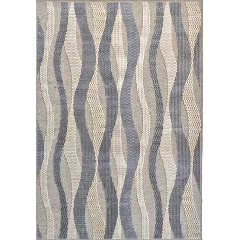 Tapete Lasane, 820000 puntos/m2 Pelo 100% Viscosa base Lana, Forma Rectangular, Antideslizante, 200x140 cm Beige (1/4)