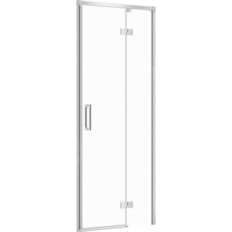 Cersanit Larga - Porte de douche 80x195 cm, droite, chrome/verre clair S932-115 (1/2)