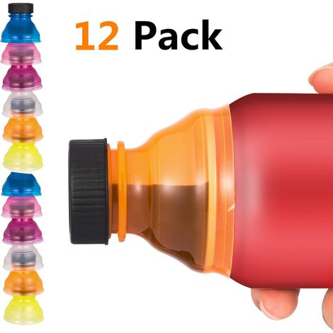12 tapas para latas, tapas transparentes para latas de refrescos, cerveza, bebidas energéticas, zumos, agua con gas, tapas reutilizables para botellas de bebidas carbonatadas.