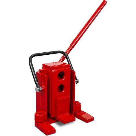 Mw Tools – Cric lève machine 8T – Construction acier robuste – Vitesse de descente réglable – Faible hauteur minimale – MK8 (1/2)